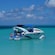 A glass bottom boat in the waters off Grand Cayman